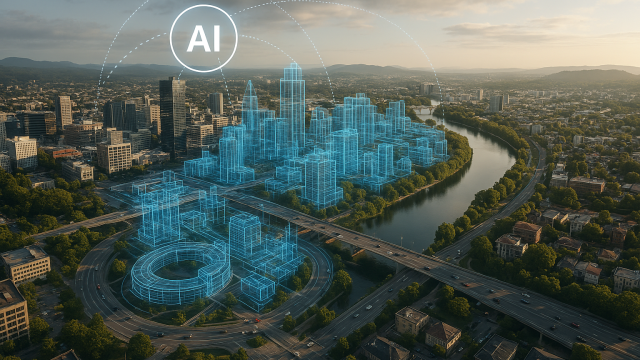 AI and "Digital Twins" are revolutionizing city design and optimization. Digital Twins are real-time, dynamic 3D models of urban environments